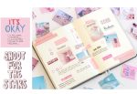 60pcs Recollection Time Corner Bullet Journal Deco Sticker - Image 3