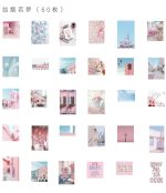 60pcs Recollection Time Corner Bullet Journal Deco Sticker - Image 5
