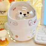 Bear Trash Box Storage with Lid - Image 3