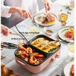 Bear Korean electric grill pan hot pot barbecue all-in-one machine multi-function frying and cooking dual-purpose - Image 10