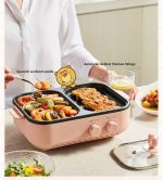 Bear Korean electric grill pan hot pot barbecue all-in-one machine multi-function frying and cooking dual-purpose - Image 15