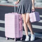 Pastel Solid Color Trolley Suitcase