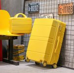 Pastel Solid Color Trolley Suitcase - Image 7