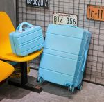 Pastel Solid Color Trolley Suitcase - Image 6