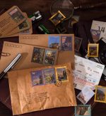 60pcs World Travel Retro Bronzing Stamp Stickers - Image 4