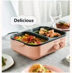 Bear Korean electric grill pan hot pot barbecue all-in-one machine multi-function frying and cooking dual-purpose - Image 11
