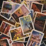 60pcs World Travel Retro Bronzing Stamp Stickers