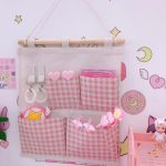 Pink Grid Wall Storage - Image 2