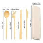 Spoon Fork Knife Chopstick Portable Cutlery Set - Image 4