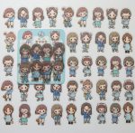 40pcs Cute Character Japanese Girl emoji Stickers - Image 4