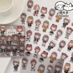 40pcs Cute Character Japanese Girl emoji Stickers