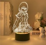 Attack On Titan AOT Manga Levi Eren Mikasa 3d Stand Night Light - Image 4