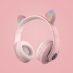 Cute Cat Ear Light Flashing Bluetooth 5.0 Headphone