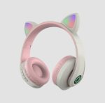 Cute Cat Ear Light Flashing Bluetooth 5.0 Headphone - Image 12