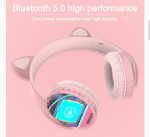 Cute Cat Ear Light Flashing Bluetooth 5.0 Headphone - Image 9