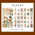60pcs Vintage Plant Flower Stamp Sticker - Image 5