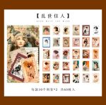 60pcs Vintage Plant Flower Stamp Sticker - Image 7