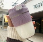 Korean Portable Glass Coffee Milk Cup With Straw - Image 6