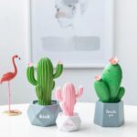 Pink and Green Cactus Plant Decor