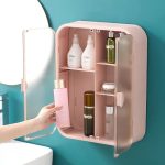 Wall-mounted Cosmetic Storage Box Large Capacity Bathroom Container Waterproof Make Up Organizer Dressing Table Toiletries Rack - Image 3