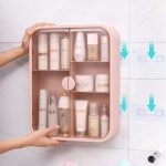 Wall-mounted Cosmetic Storage Box Large Capacity Bathroom Container Waterproof Make Up Organizer Dressing Table Toiletries Rack - Image 7