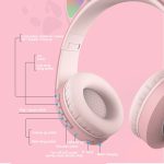 Cute Cat Ear Light Flashing Bluetooth 5.0 Headphone - Image 5