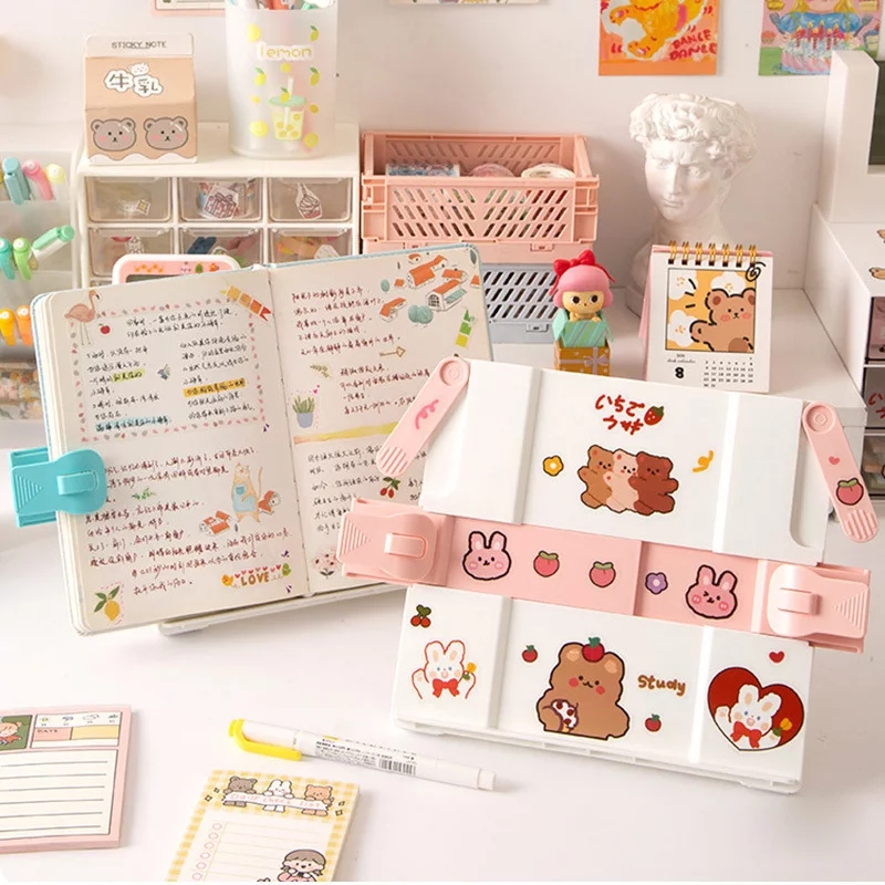 -961518420-1972396116 Kawaii Reading Rack Book Stand Holder - Image 1
