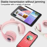Cute Cat Ear Light Flashing Bluetooth 5.0 Headphone - Image 6