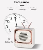 Retro Mini FM Radio Bluetooth Speaker - Image 10