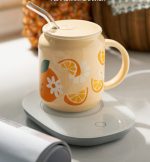 Kawaii Strawberry Orange Fruit Ceramic Cup with Lid Straw - Image 14