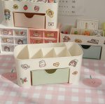 Kawaii Mini Stationery Cosmetics Drawer Storage Organizer - Image 4