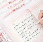 12pcs Cute Strawberry Peach Avocado Gel Pen Set - Image 4