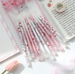 12pcs Cute Strawberry Peach Avocado Gel Pen Set - Image 2