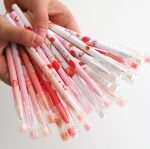 12pcs Cute Strawberry Peach Avocado Gel Pen Set - Image 7