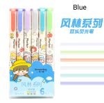 Cute Girl Double-Headed Marker Highlighter - Image 12