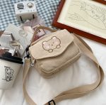 Bear Corduroy Cute Tote Messenger Bag - Image 8
