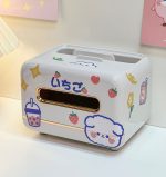 Cute multifunctional desktop makeup storage box tissue box - Image 6
