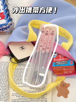 Japanese Cute Pink Strawberry Portable Cutlery Set - Image 6