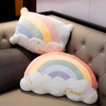 Cute Rainbow Pillow Super Soft Plush