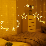 Star Moon Curtain Fairy Lights - Image 11
