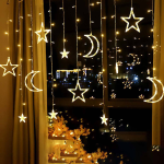 Star Moon Curtain Fairy Lights - Image 5