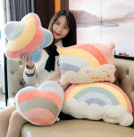 Cute Rainbow Pillow Super Soft Plush - Image 2