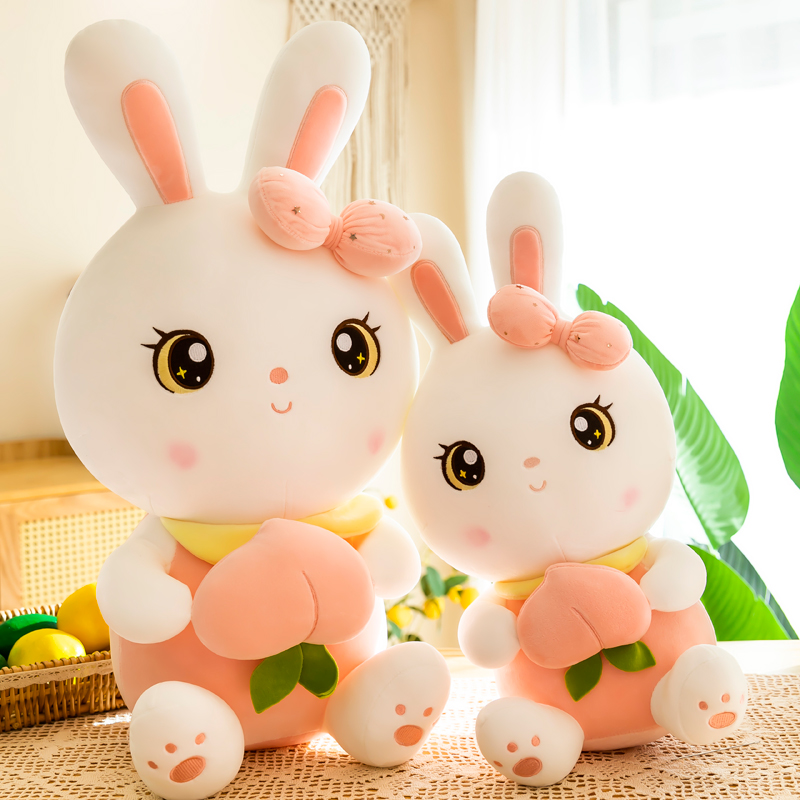 tb_image_share_1649083849443.jpg Peach Rabbit Super Cute Plush Toy lbirthday gift girl - Image 1