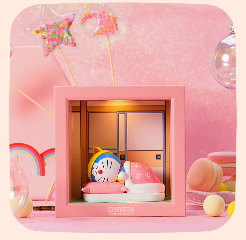 -1088236524552089079 Doraemon Anime Figure Kawaii Magnatic Night Light - Image 1