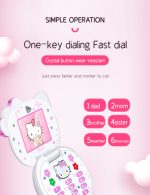 Hello Kitty Dual Sim Flip Mini Mobile Phone for Cute Girl Kid Mp3 - Image 14