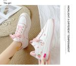 Strawberry White Autumn Winter Korean all-match casual breathable Sneakers tide thick bottom - Image 6