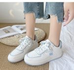 Strawberry White Autumn Winter Korean all-match casual breathable Sneakers tide thick bottom - Image 11