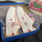 Strawberry White Autumn Winter Korean all-match casual breathable Sneakers tide thick bottom - Image 7