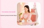 WGC Pink Girl Gaming Chair Comfortable  Office Chair with Footrest - Image 7
