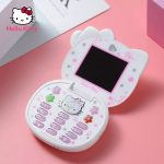 Hello Kitty Dual Sim Flip Mini Mobile Phone for Cute Girl Kid Mp3